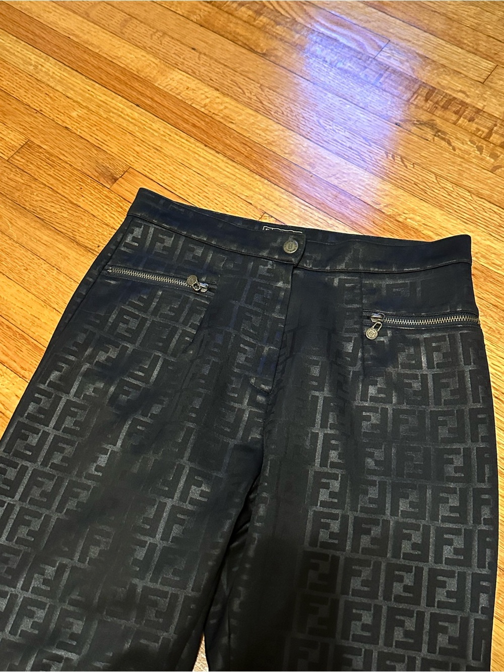 Vintage Fendi Zucca Monogram Trouser Pants Size 28